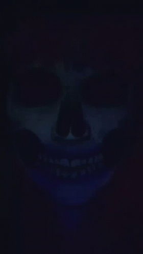 Spooky Scary Skeletons Makeup GIF