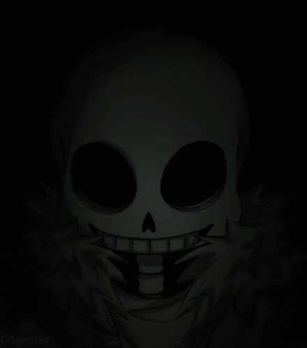 Undertale Spooky Scary Skeletons Blue Light GIF