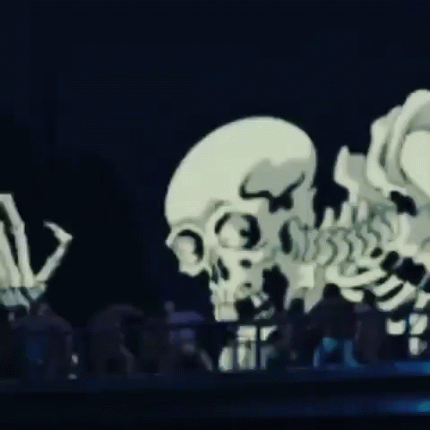 Huge Spooky Scary Skeletons GIF
