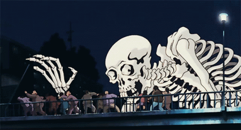 Spooky Scary Skeletons 498 X 269 Gif GIF