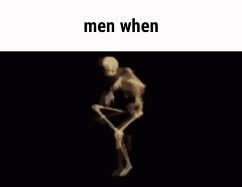 Spooky Scary Skeletons Men When GIF