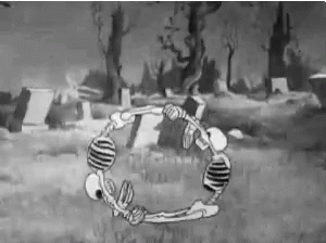 Spooky Scary Skeletons Exhibition GIF