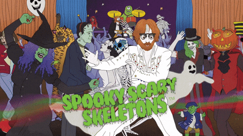 Spooky Season Andrew Gold’s Spooky Scary Skeleton Party GIF