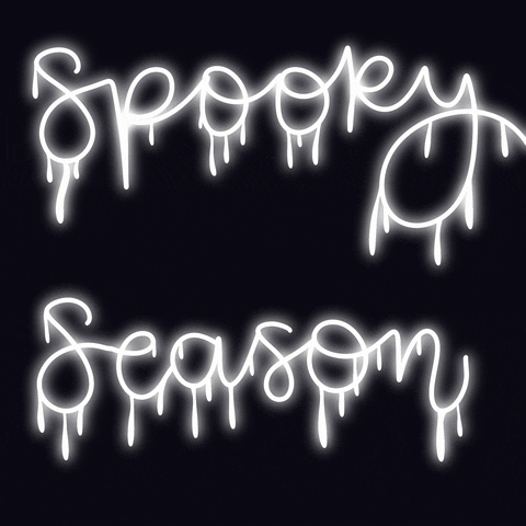Spooky Season Blinking Text In Creepy Style GIF