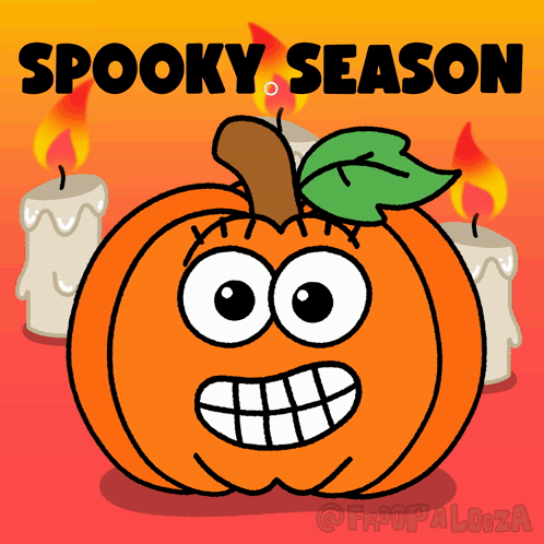 Spooky Season Cartoon Pumpkin
