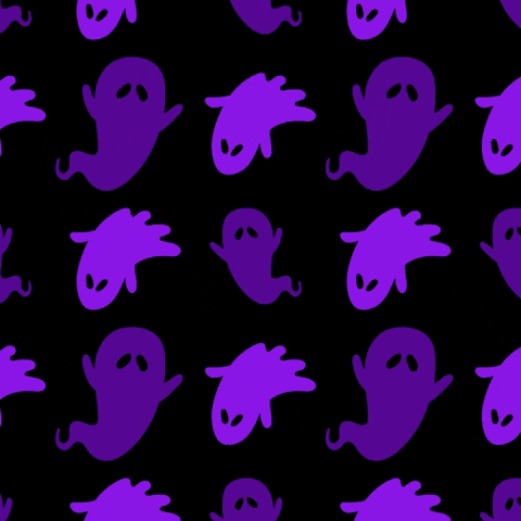 Spooky Season Ghost And Zombie Trick Or Treat GIF