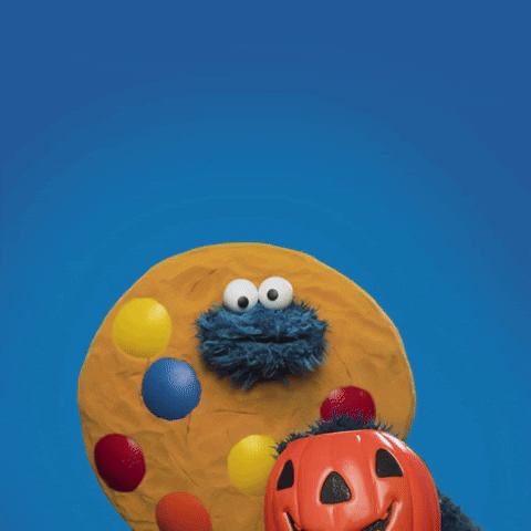 Spooky Season Sesame Street’s Cookie Monster GIF