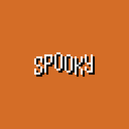 Spooky Season Video Game Pixel Text GIF