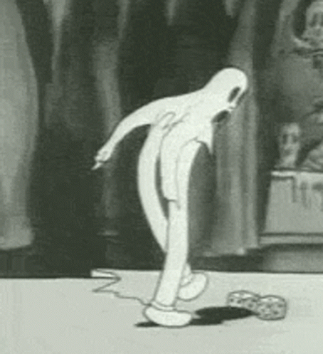 Spooky Tuesday Walking Ghost GIF