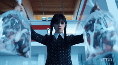 Spooky Wednesday Addams Magic GIF