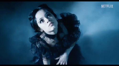 Spooky Wednesday Addams On The Dance Floor GIF