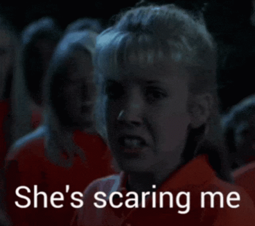Spooky Wednesday She's Scaring Me GIF