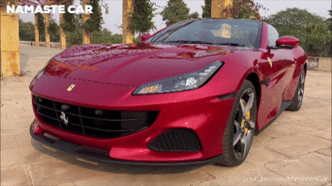 Sports Car Ferrari Portofino GIF