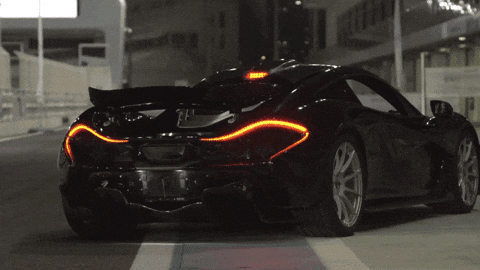Sports Car Mclaren P1 Twin Turbo GIF