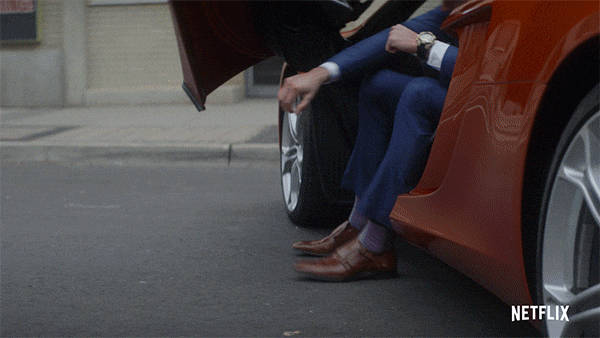 Sports Car With The Man In Toronto GIF