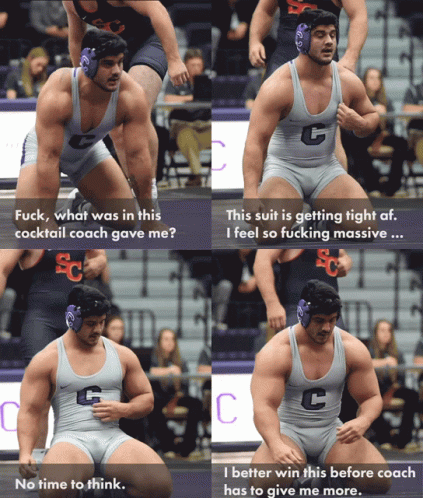 Sports Guy With Huge Muscle Growth GIF