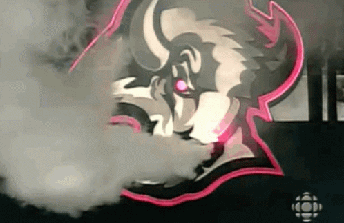 Sports Team Logo With Smoke GIF