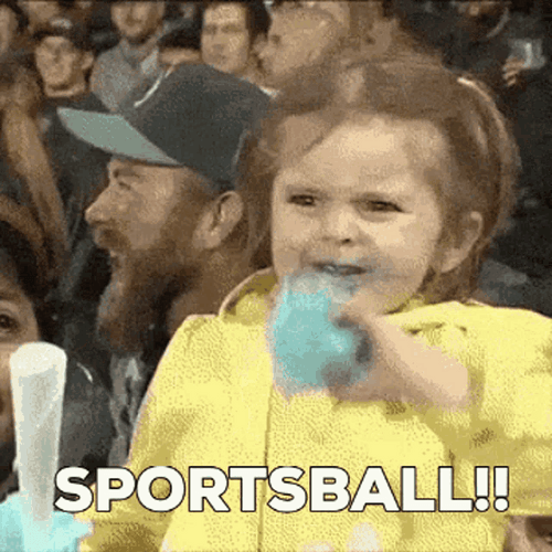 Sportsball Baby Girl Teeth Grinding GIF