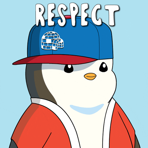 Sporty Penguin Funny Salute GIF
