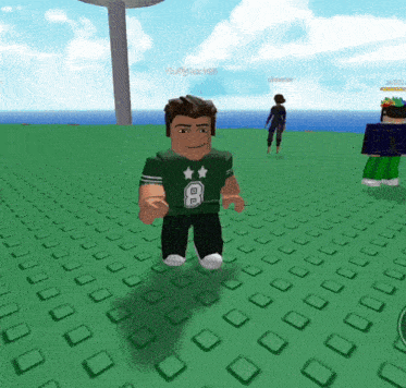 Sporty Roblox Green Jersey Meme GIF