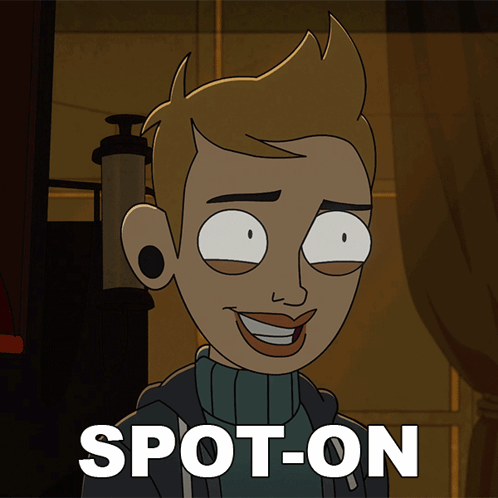 Spot On Pleased Animated Lady GIF