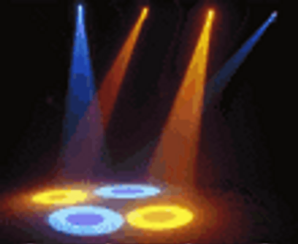 Spotlight Dancing Neon Color Stage Lights GIF