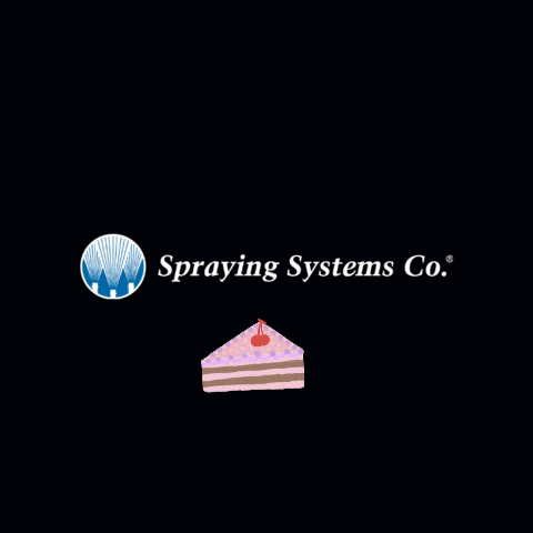 Spraying Systems Co Logo With Cake Slice GIF