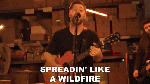 Spreading Like Wildfire Song Lyrics Cory Wells GIF