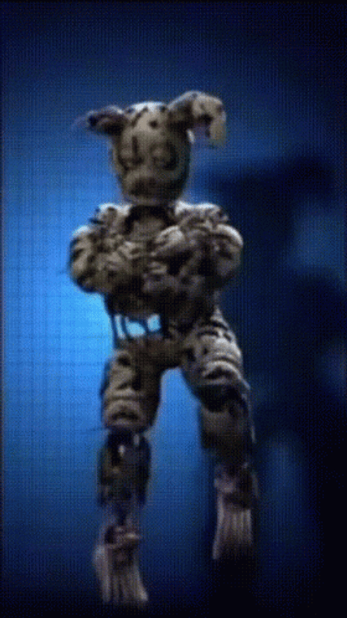 Springtrap FNAF Antagonist Hopping Dance GIF