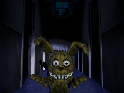 Springtrap Jagged Teeth Close Uo Loop GIF
