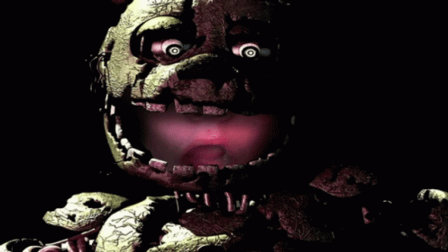 Springtrap Kids Face Inside Mouth GIF
