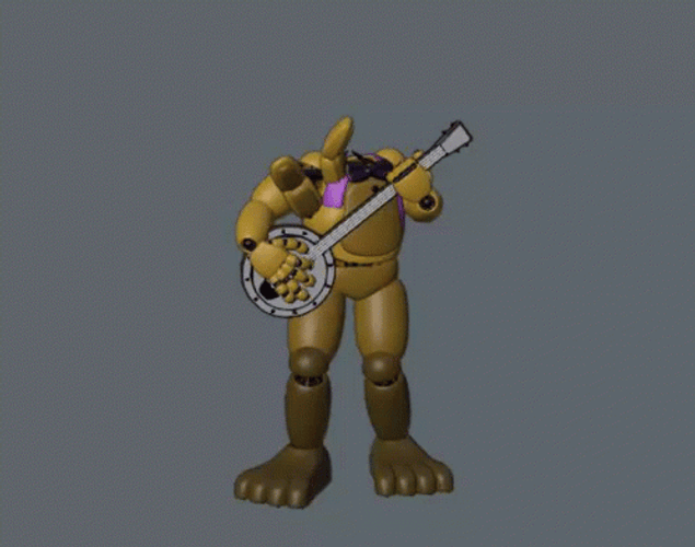 Springtrap Playing Guitar Animation GIF