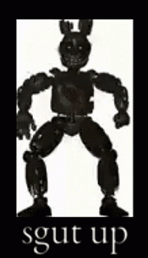 Springtrap Silhouette Dancing In Frame GIF