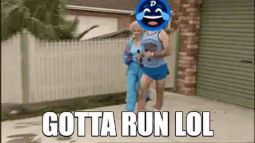 Sprinting Gotta Run Lol Face Swap GIF