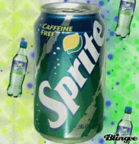 Sprite Can With Caffeine Free GIF