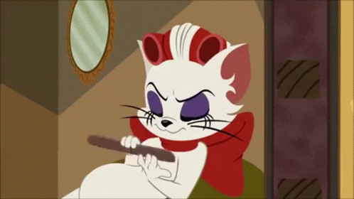 Spunky Cat Nail File Tom And Jerry Show GIF