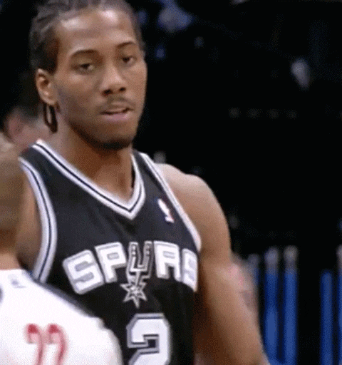 Spurs Kawhi Leonard Finger Point Wink GIF