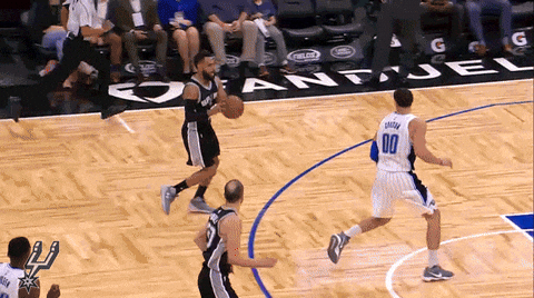 Spurs Manu Ginobilli Incredible Assist GIF