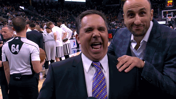 Spurs Manu Ginobilli Photo Bombing GIF