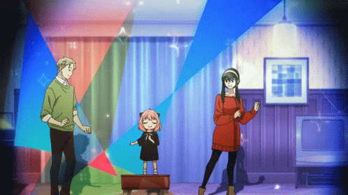 Spy X Family Dancing At Home GIF