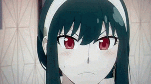 Spy X Family Disappointed Face GIF