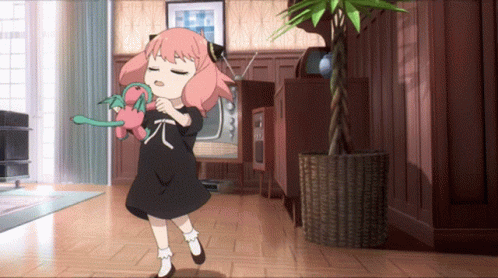 Spy X Family Anya Dancing Around GIF