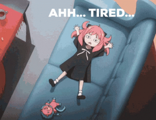 Spy X Family Tired Anya GIF