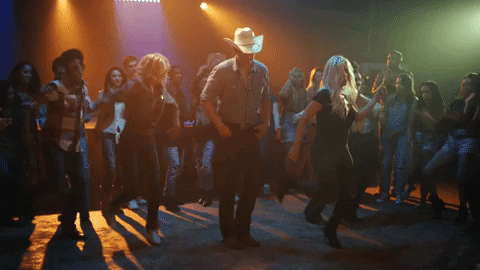 Square Dancing Cowboy Bar GIF