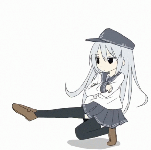 Squat Anime Russian Dance GIF