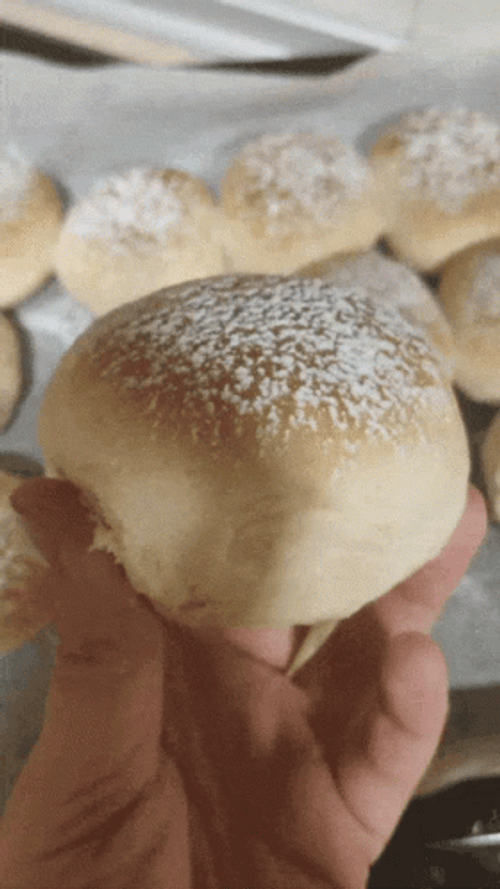 Squeezing Soft Bread GIF