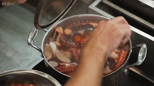Squid Boiled In A Pot GIF