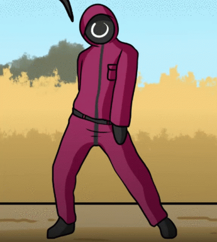 Animated Squid Games Soldier GIF