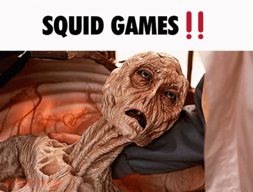 Squid Games Dying Alien GIF