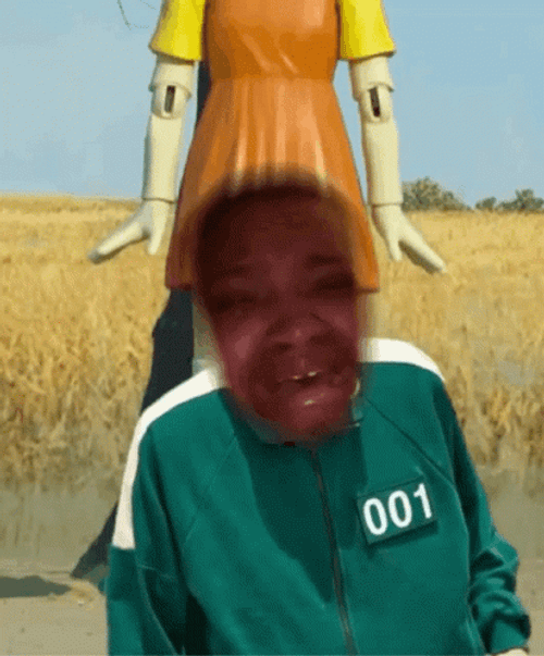 Squid Games Crying Face GIF